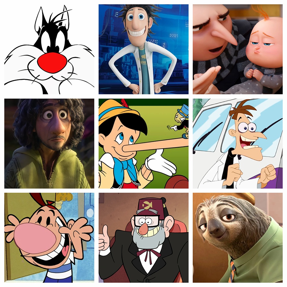 Cartoon Characters with Big Noses