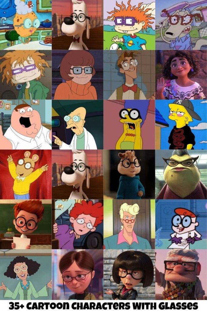 35 Iconic Cartoon Characters With Glassess