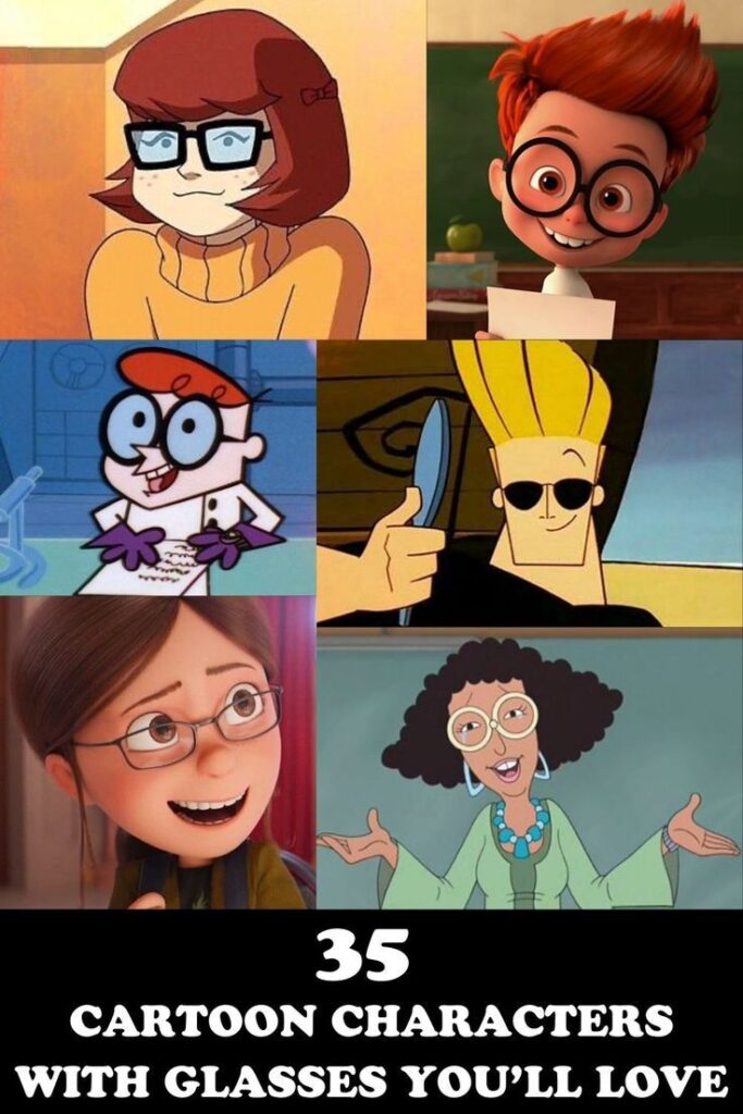 35 Popular cartoon characters with glassess