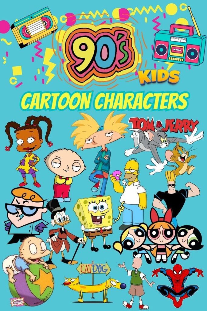 Famous 90s cartoon characters