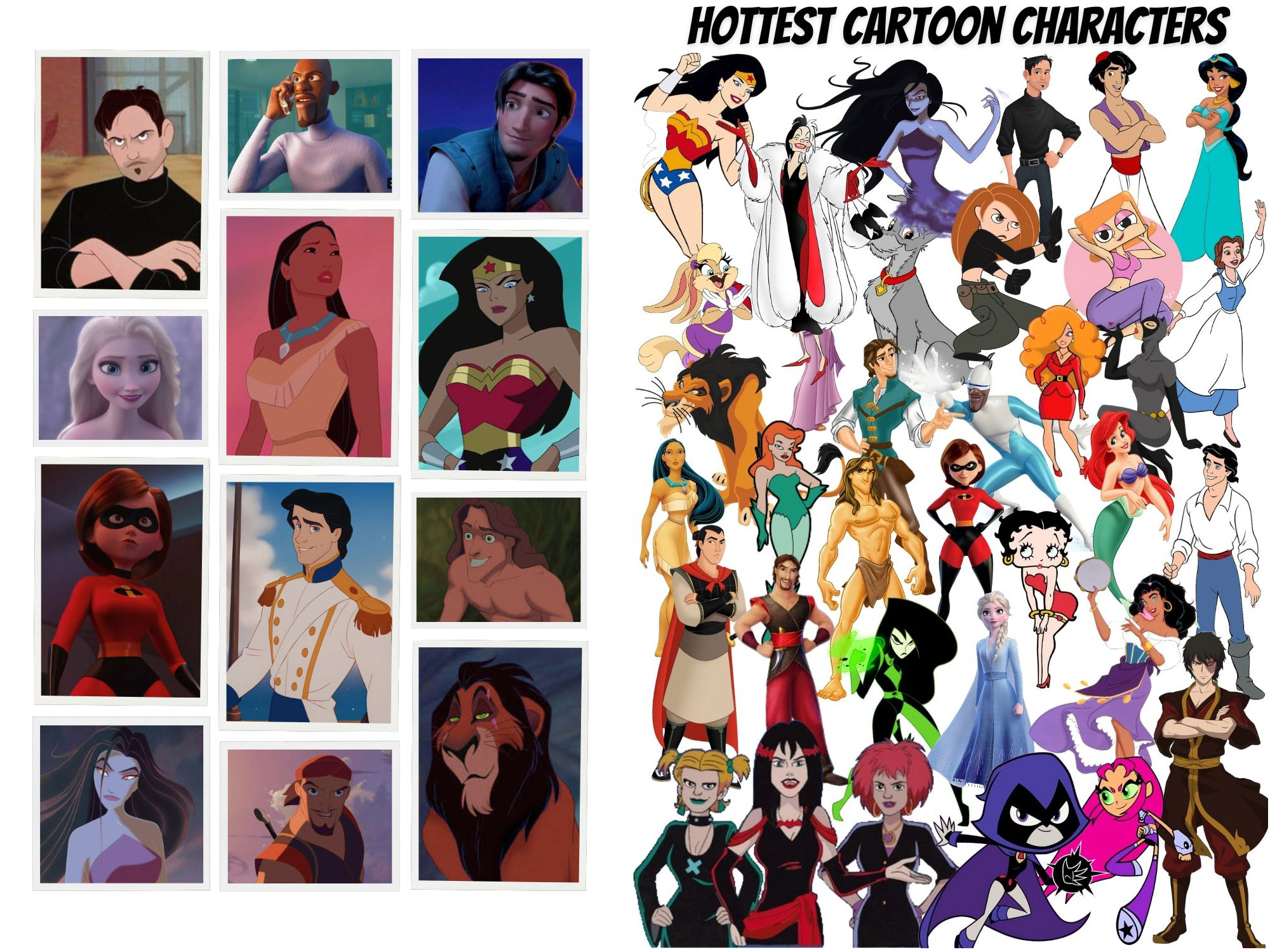 Hot cartoon characters