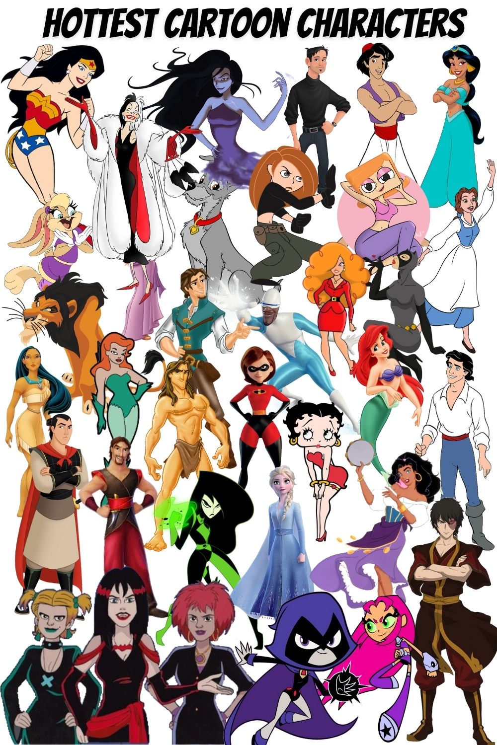 Hottest Cartoon Characters