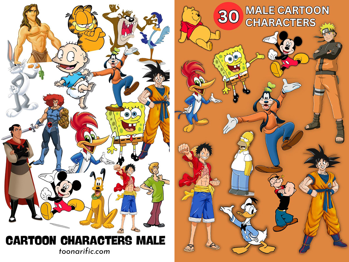Male Cartoon Characters