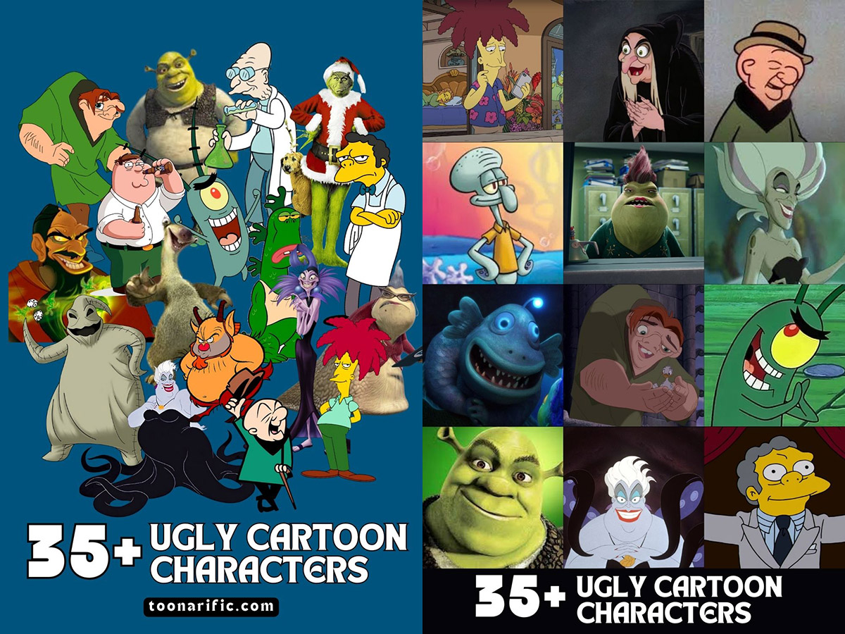 ugly cartoon characters